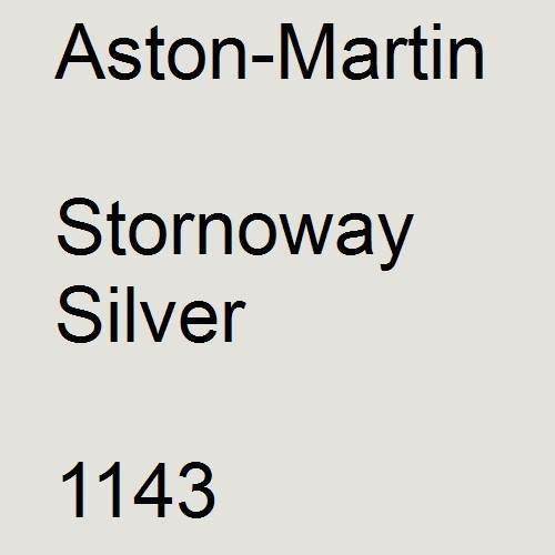 Aston-Martin, Stornoway Silver, 1143.